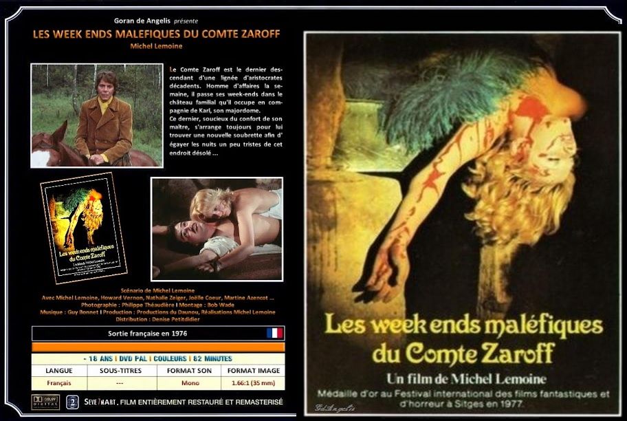 Les Week-ends Maléfiques Du Comte Zaroff Francomac™: Lemoine-1976-Les week-ends maléfiques du Comte Zaroff